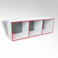 Открытая настенная полка-3-х секционная ТР3 ЛДСП  - fgospostavki.ru - Самара