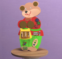 Бизиборд «Мишка Потапыч» - fgospostavki.ru - Самара