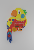 Бизиборд «Разноцветный попугай» - fgospostavki.ru - Самара