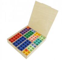 Нумирошка. Набор цветных пластиковых форм 80 шт. в коробке по методике Нумикон - fgospostavki.ru - Самара