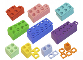 Нумирошка. Набор цветных пластиковых форм 100 шт. по методике Нумикон - fgospostavki.ru - Самара