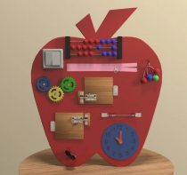 Бизиборд «Яблоко знаний» - fgospostavki.ru - Самара