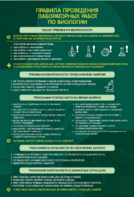 Стенд "Правила выполнения лабораторных работ по биологии" Вариант 1 - fgospostavki.ru - Самара