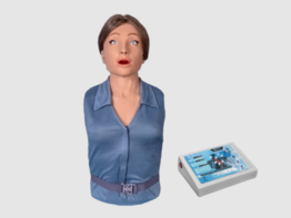 Тренажер-манекен взрослой пострадавшей женщины "Ирина" (голова, торс) для отработки приемов сердечно-легочной реанимации - fgospostavki.ru - Самара