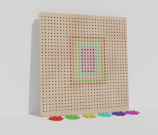 Тактильно-развивающая панель «Радужная мозаика» - fgospostavki.ru - Самара