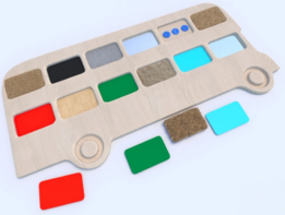 Тактильные разноцветные дощечки «Автобус» - fgospostavki.ru - Самара