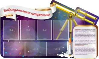 Стенд "Наблюдательная астрономия" - fgospostavki.ru - Самара