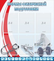 Стенд "Нормы физической подготовки" Вариант 2 - fgospostavki.ru - Самара
