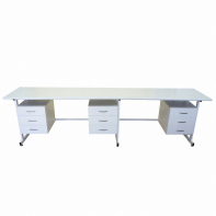 Стол 3-х тумбовый для лабораторных работ 2500*900*850 ЛДСП - fgospostavki.ru - Самара