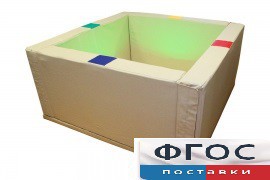 Сухой бассейн интерактивный с кнопками-переключателями (217х217х66 сантиметров) - fgospostavki.ru - Самара