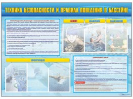 Стенд-уголок "Техника безопасности и правила поведения в бассейне" - fgospostavki.ru - Самара